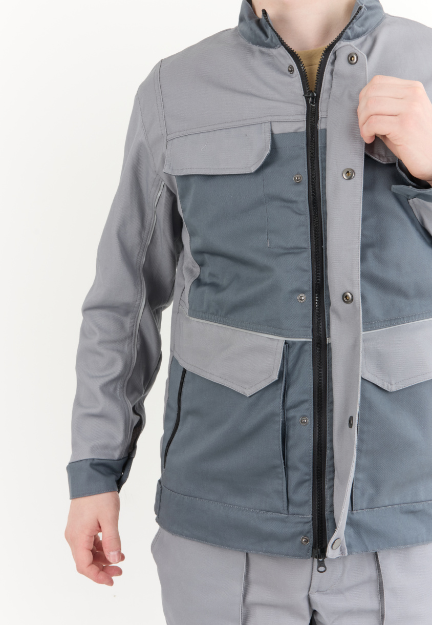 Костюм ИТР NEW ENERGY Антарес, серый/т.серый