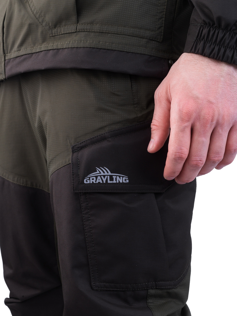 Скат V2 костюм для рыбалки GRAYLING демисезонный т.хаки