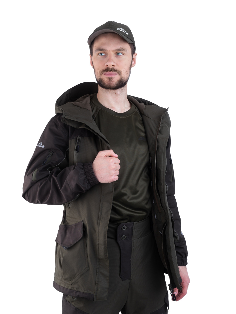 Скат V2 костюм для рыбалки GRAYLING демисезонный т.хаки