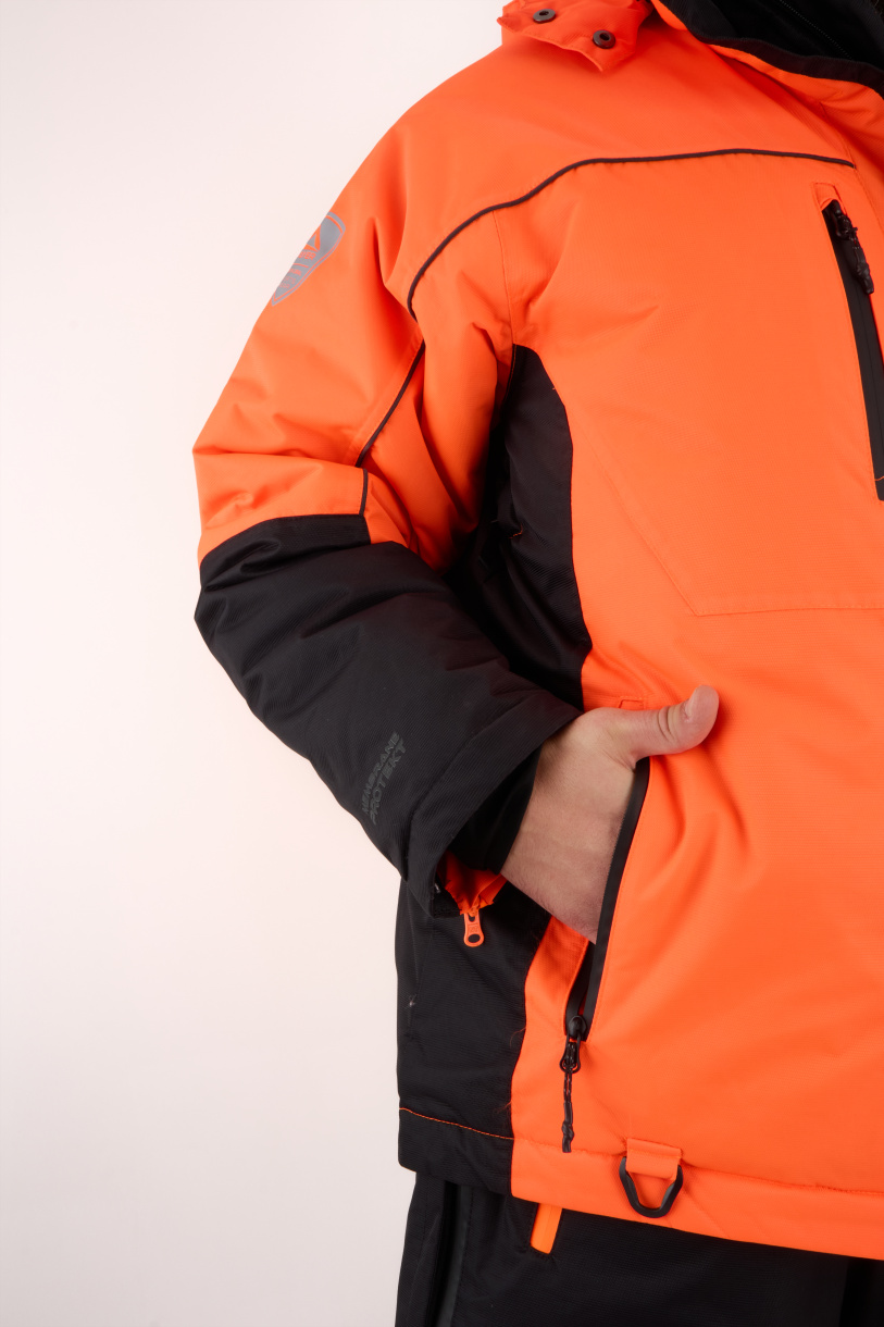 Мембранный костюм PAYER Кайт, зимний -35, черный-оранжевый