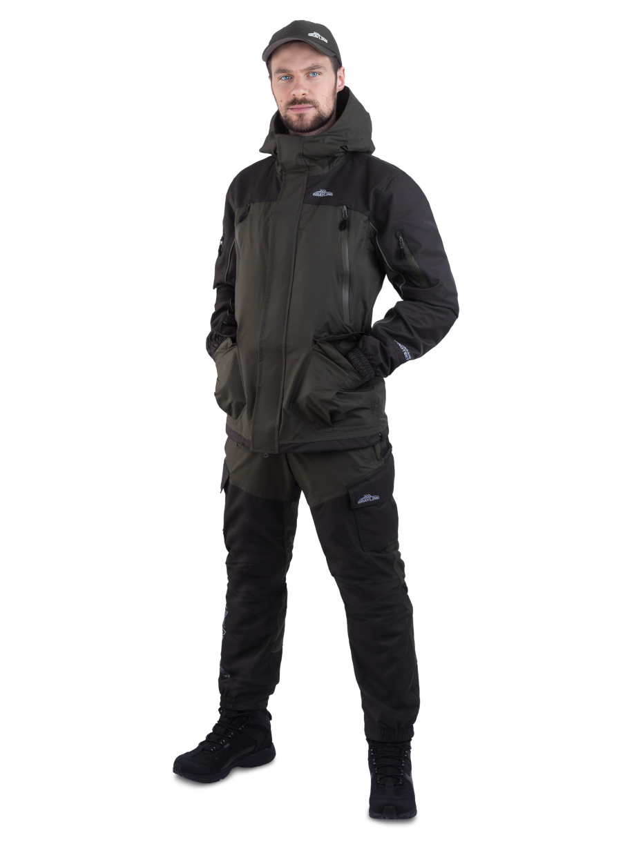 Скат V2 костюм для рыбалки GRAYLING демисезонный т.хаки
