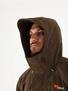 Таир куртка для охоты PRIDE, софт-шелл коричневый Таир куртка для охоты PRIDE, софт-шелл коричневый