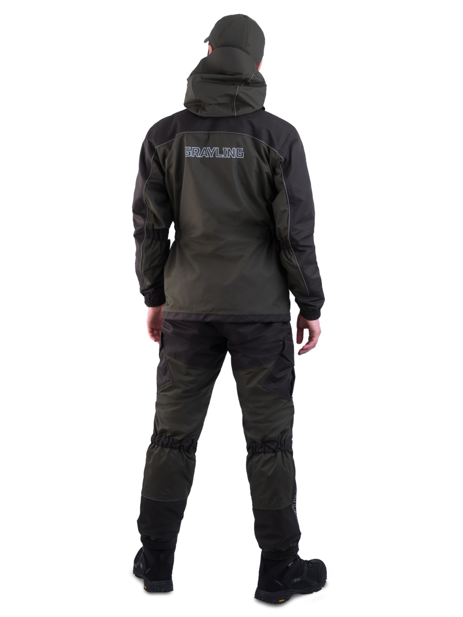Скат V2 костюм для рыбалки GRAYLING демисезонный т.хаки