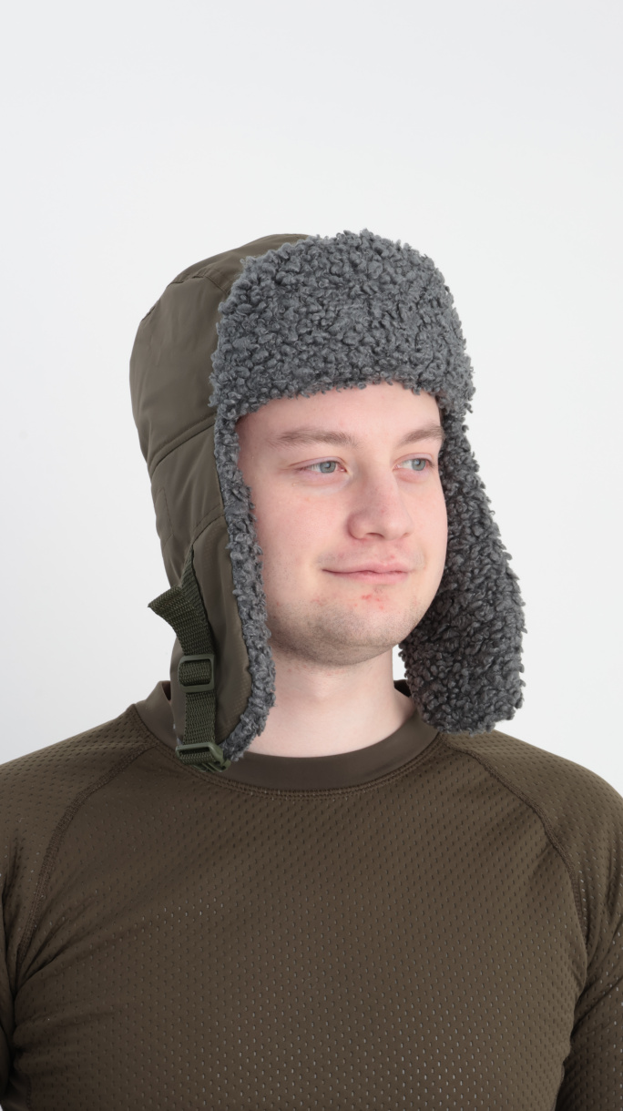 Камчатка шапка-ушанка GRAYLING, т.хаки